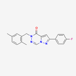 molecular formula C20H17FN4O B2876031 5-(2,5-dimethylbenzyl)-2-(4-fluorophenyl)pyrazolo[1,5-d][1,2,4]triazin-4(5H)-one CAS No. 1326870-42-1