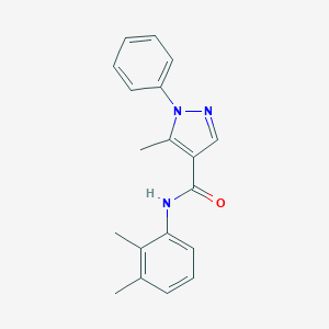 molecular formula C19H19N3O B287605 N-(2,3-dimethylphenyl)-5-methyl-1-phenyl-1H-pyrazole-4-carboxamide 