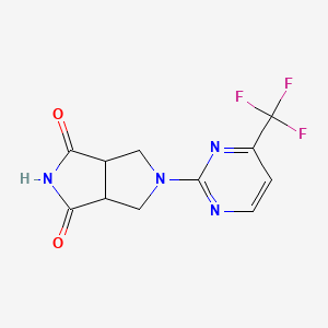 5-[4-(Trifluoromethyl)pyrimidin-2-yl]-3a,4,6,6a-tetrahydropyrrolo[3,4-c]pyrrole-1,3-dione