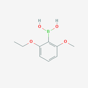 molecular formula C9H13BO4 B2876060 (2-Ethoxy-6-methoxyphenyl)boronic acid CAS No. 2377606-71-6