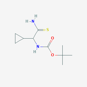 tert-butyl N-[carbamothioyl(cyclopropyl)methyl]carbamate