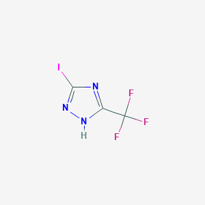 3-iodo-5-(trifluoromethyl)-1H-1,2,4-triazole