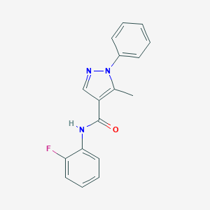 N-(2-fluorophenyl)-5-methyl-1-phenyl-1H-pyrazole-4-carboxamide