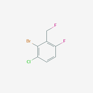 molecular formula C7H4BrClF2 B2876103 2-Bromo-1-chloro-4-fluoro-3-(fluoromethyl)benzene CAS No. 2244087-33-8