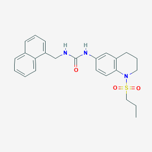 1-(Naphthalen-1-ylmethyl)-3-(1-(propylsulfonyl)-1,2,3,4-tetrahydroquinolin-6-yl)urea