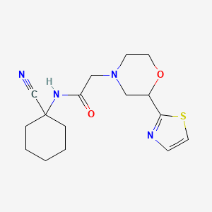 N-(1-cyanocyclohexyl)-2-[2-(1,3-thiazol-2-yl)morpholin-4-yl]acetamide