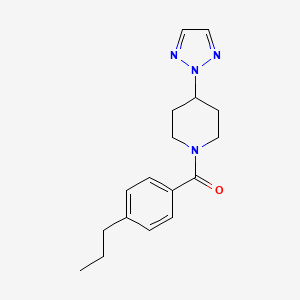 (4-(2H-1,2,3-triazol-2-yl)piperidin-1-yl)(4-propylphenyl)methanone