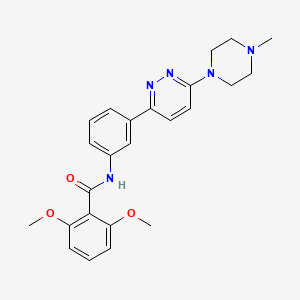 2,6-dimethoxy-N-(3-(6-(4-methylpiperazin-1-yl)pyridazin-3-yl)phenyl)benzamide