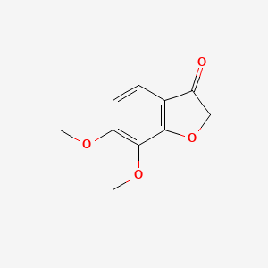molecular formula C10H10O4 B2876174 6,7-二甲氧基-2,3-二氢-1-苯并呋喃-3-酮 CAS No. 7169-38-2