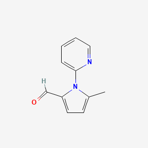 molecular formula C11H10N2O B2876185 5-methyl-1-(pyridin-2-yl)-1H-pyrrole-2-carbaldehyde CAS No. 932186-12-4