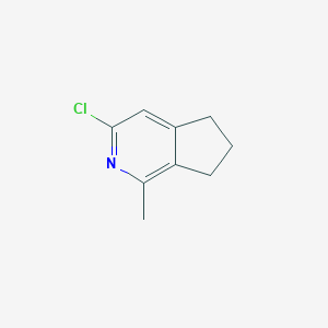 molecular formula C9H10ClN B2876186 3-氯-1-甲基-6,7-二氢-5H-环戊并[c]吡啶 CAS No. 1504970-91-5