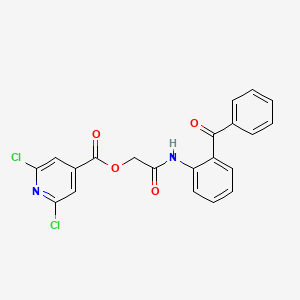 [2-(2-Benzoylanilino)-2-oxoethyl] 2,6-dichloropyridine-4-carboxylate