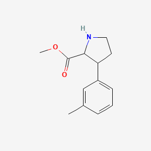 Methyl 3-(3-methylphenyl)pyrrolidine-2-carboxylate