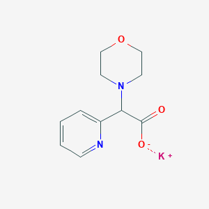 molecular formula C11H13KN2O3 B2876205 Potassium 4-morpholinyl(2-pyridinyl)acetate CAS No. 1246553-34-3