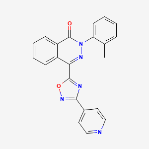 2-(2-methylphenyl)-4-(3-pyridin-4-yl-1,2,4-oxadiazol-5-yl)phthalazin-1(2H)-one