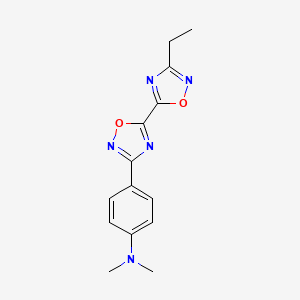 [4-(3'-Ethyl-5,5'-bi-1,2,4-oxadiazol-3-yl)phenyl]dimethylamine