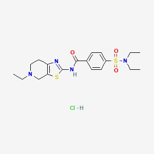 4-(N,N-diethylsulfamoyl)-N-(5-ethyl-4,5,6,7-tetrahydrothiazolo[5,4-c]pyridin-2-yl)benzamide hydrochloride