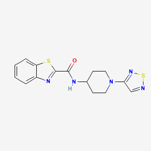 N-(1-(1,2,5-thiadiazol-3-yl)piperidin-4-yl)benzo[d]thiazole-2-carboxamide