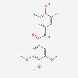 molecular formula C18H21NO5 B2876259 N-(4-hydroxy-3,5-dimethylphenyl)-3,4,5-trimethoxybenzamide CAS No. 321688-24-8