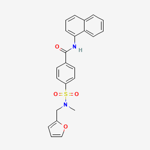 molecular formula C23H20N2O4S B2876267 4-(N-(furan-2-ylmethyl)-N-methylsulfamoyl)-N-(naphthalen-1-yl)benzamide CAS No. 941914-98-3