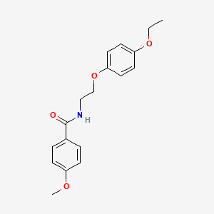 molecular formula C18H21NO4 B2876269 N-(2-(4-ethoxyphenoxy)ethyl)-4-methoxybenzamide CAS No. 1170934-01-6