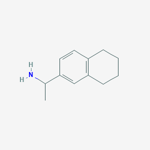 molecular formula C12H17N B2876277 1-(5,6,7,8-Tetrahydro-naphthalen-2-yl)-ethylamine CAS No. 91562-48-0