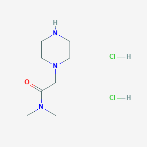 molecular formula C8H19Cl2N3O B2876279 N,N-二甲基-2-(哌嗪-1-基)乙酰胺二盐酸盐 CAS No. 885617-73-2