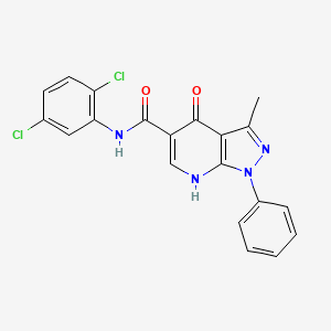 N-(2,5-dichlorophenyl)-3-methyl-4-oxo-1-phenyl-4,7-dihydro-1H-pyrazolo[3,4-b]pyridine-5-carboxamide