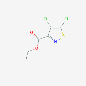 molecular formula C6H5Cl2NO2S B2876282 Ethyl 4,5-dichloro-3-isothiazolecarboxylate CAS No. 296243-98-6