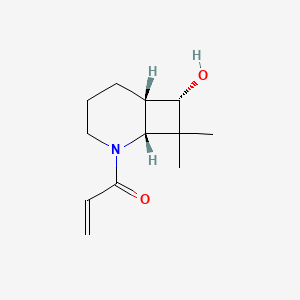 1-[(1R,6S,7S)-7-Hydroxy-8,8-dimethyl-2-azabicyclo[4.2.0]octan-2-yl]prop-2-en-1-one