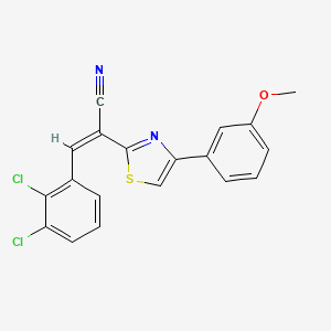 (Z)-3-(2,3-dichlorophenyl)-2-(4-(3-methoxyphenyl)thiazol-2-yl)acrylonitrile
