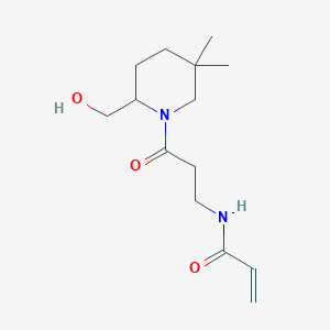 N-[3-[2-(Hydroxymethyl)-5,5-dimethylpiperidin-1-yl]-3-oxopropyl]prop-2-enamide
