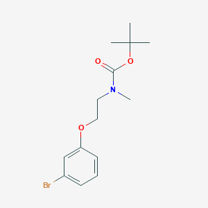 molecular formula C14H20BrNO3 B2876313 tert-Butyl N-[2-(3-bromophenoxy)ethyl]-N-methylcarbamate CAS No. 2222512-11-8