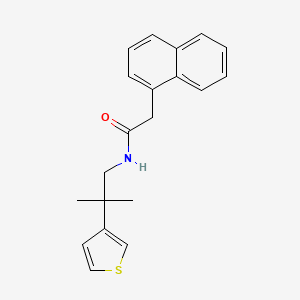 N-(2-methyl-2-(thiophen-3-yl)propyl)-2-(naphthalen-1-yl)acetamide