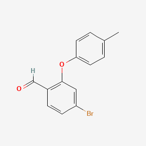 molecular formula C14H11BrO2 B2876327 4-Bromo-2-(p-tolyloxy)benzaldehyde CAS No. 1094750-41-0