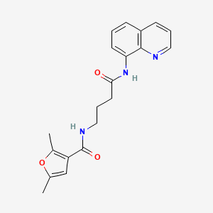2,5-dimethyl-N-(4-oxo-4-(quinolin-8-ylamino)butyl)furan-3-carboxamide