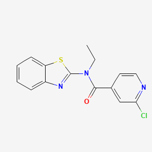 N-(1,3-benzothiazol-2-yl)-2-chloro-N-ethylpyridine-4-carboxamide
