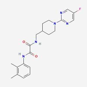 molecular formula C20H24FN5O2 B2876333 N1-(2,3-二甲苯基)-N2-((1-(5-氟嘧啶-2-基)哌啶-4-基)甲基)草酰胺 CAS No. 2034230-47-0