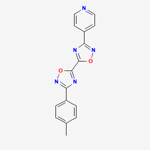 3-(4-Methylphenyl)-3'-pyridin-4-yl-5,5'-bi-1,2,4-oxadiazole