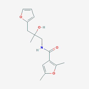 N-(3-(furan-2-yl)-2-hydroxy-2-methylpropyl)-2,5-dimethylfuran-3-carboxamide