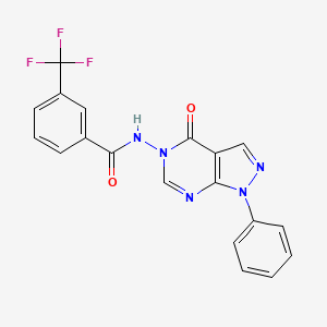 N-(4-oxo-1-phenyl-1H-pyrazolo[3,4-d]pyrimidin-5(4H)-yl)-3-(trifluoromethyl)benzamide