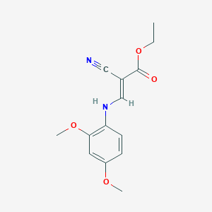 Ethyl 2-cyano-3-[(2,4-dimethoxyphenyl)amino]prop-2-enoate