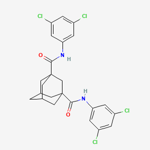 1-N,3-N-bis(3,5-dichlorophenyl)adamantane-1,3-dicarboxamide