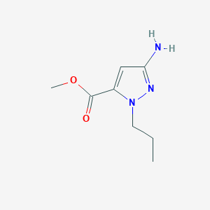 Methyl 5-amino-2-propylpyrazole-3-carboxylate