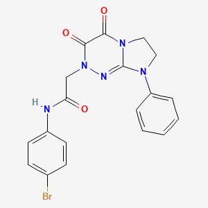 N-(4-bromophenyl)-2-(3,4-dioxo-8-phenyl-3,4,7,8-tetrahydroimidazo[2,1-c][1,2,4]triazin-2(6H)-yl)acetamide