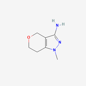 1-Methyl-6,7-dihydro-4H-pyrano[4,3-c]pyrazol-3-amine
