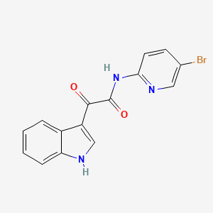 N-(5-bromopyridin-2-yl)-2-(1H-indol-3-yl)-2-oxoacetamide
