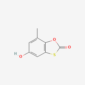 molecular formula C8H6O3S B2876440 5-hydroxy-7-methyl-2H-1,3-benzoxathiol-2-one CAS No. 17631-00-4