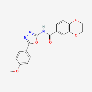 N-[5-(4-methoxyphenyl)-1,3,4-oxadiazol-2-yl]-2,3-dihydro-1,4-benzodioxine-6-carboxamide
