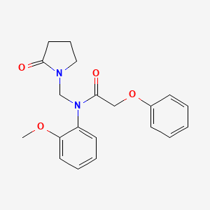 N-(2-methoxyphenyl)-N-[(2-oxopyrrolidin-1-yl)methyl]-2-phenoxyacetamide